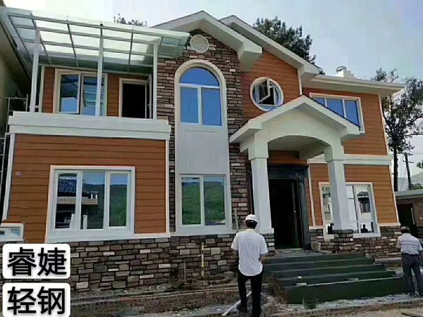 一棟坐落于湖南省衡陽的輕鋼別墅(圖1) 睿婕輕鋼別墅