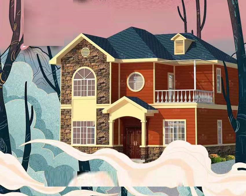 輕鋼別墅100平米造價(jià)多少?是否值得購(gòu)買?(圖1) 睿婕輕鋼別墅