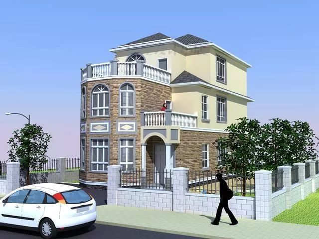 逢年過(guò)節(jié)整個(gè)家族都能住一起的容納性超強(qiáng)的鄉(xiāng)村三層自建別墅設(shè)計(jì)(圖6) 睿婕輕鋼別墅