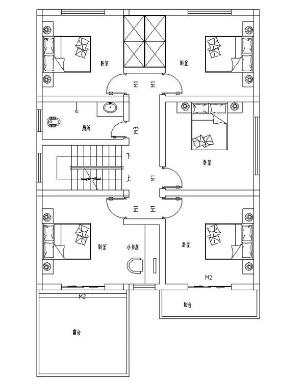逢年過(guò)節(jié)整個(gè)家族都能住一起的容納性超強(qiáng)的鄉(xiāng)村三層自建別墅設(shè)計(jì)(圖8) 睿婕輕鋼別墅