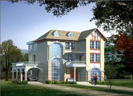 逢年過(guò)節(jié)整個(gè)家族都能住一起的容納性超強(qiáng)的鄉(xiāng)村三層自建別墅設(shè)計(jì)(圖9) 睿婕輕鋼別墅