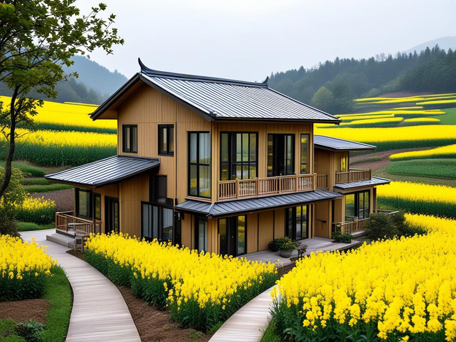 春至鄉(xiāng)村，邂逅輕鋼別墅的詩意時光