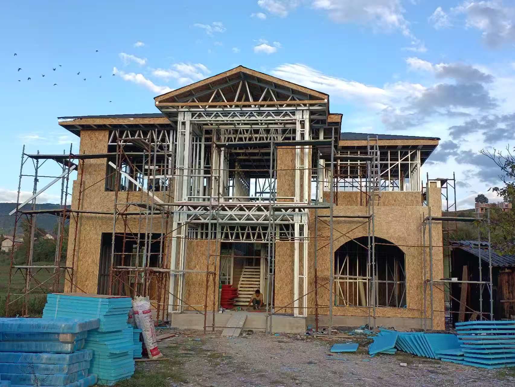 輕鋼別墅結構展示 輕鋼別墅結構展示